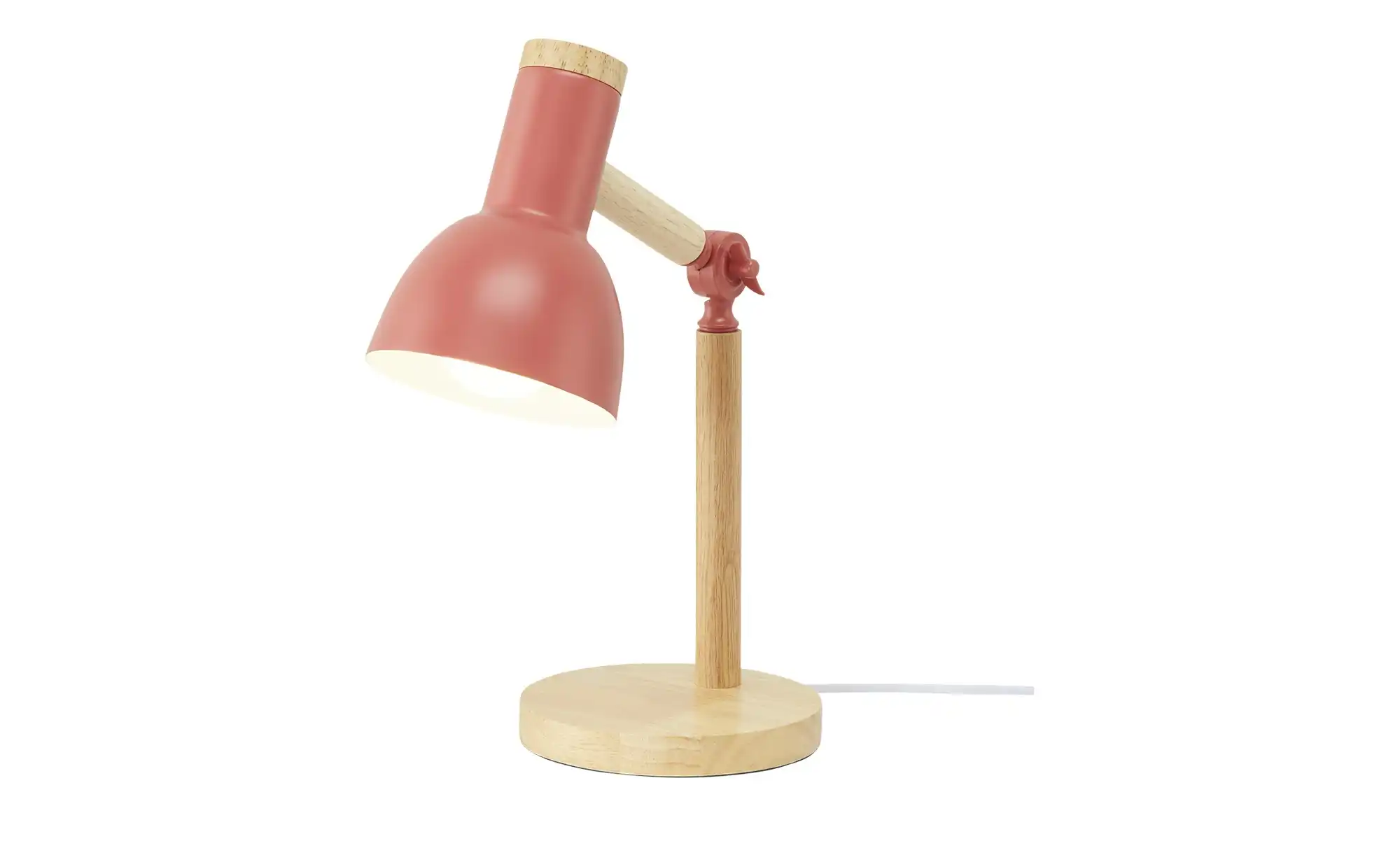 KHG Tischleuchte, 1-flammig, Bambus/ Pink