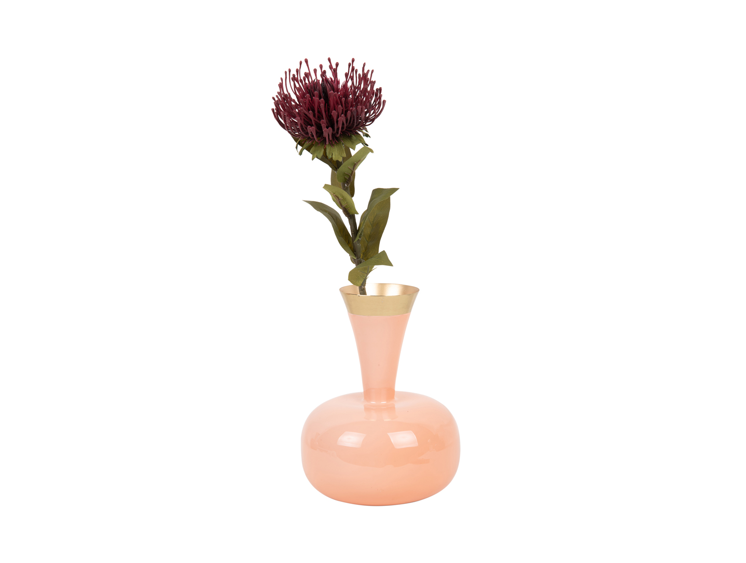 Vase Yara enamel peach orange