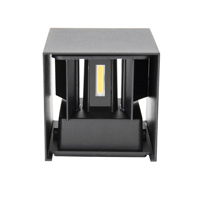 Buiten wandlamp zwart incl. LED 2-lichts IP54 - Edwin