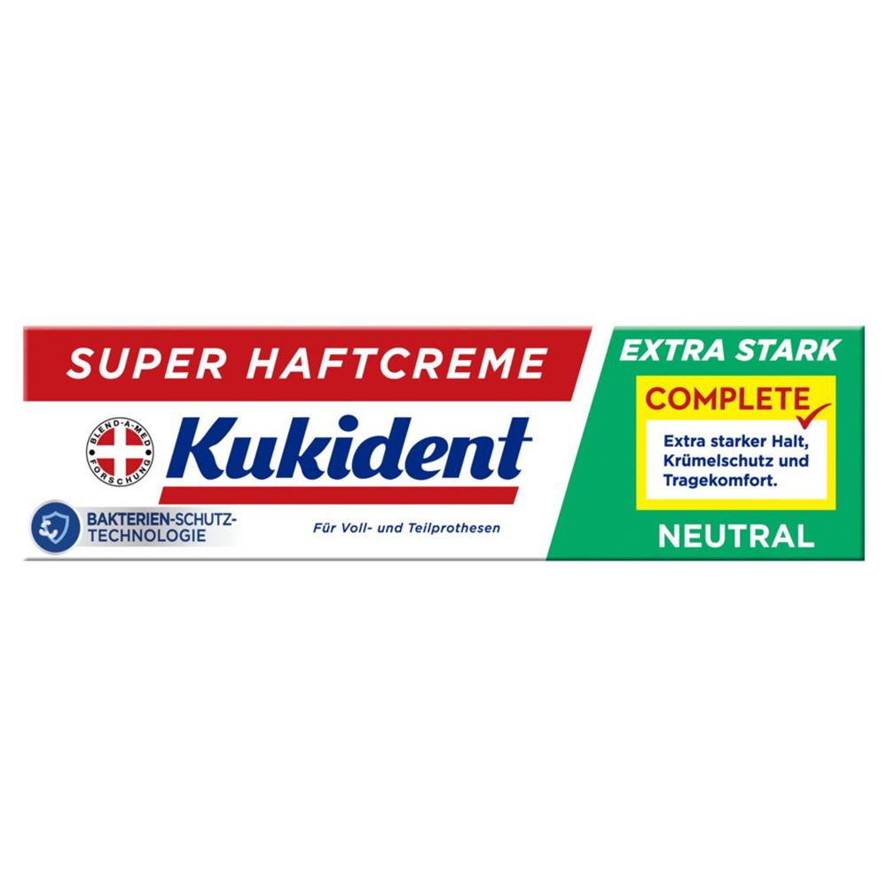KUKIDENT Haftcreme Extra Stark Creme neutral 47 g