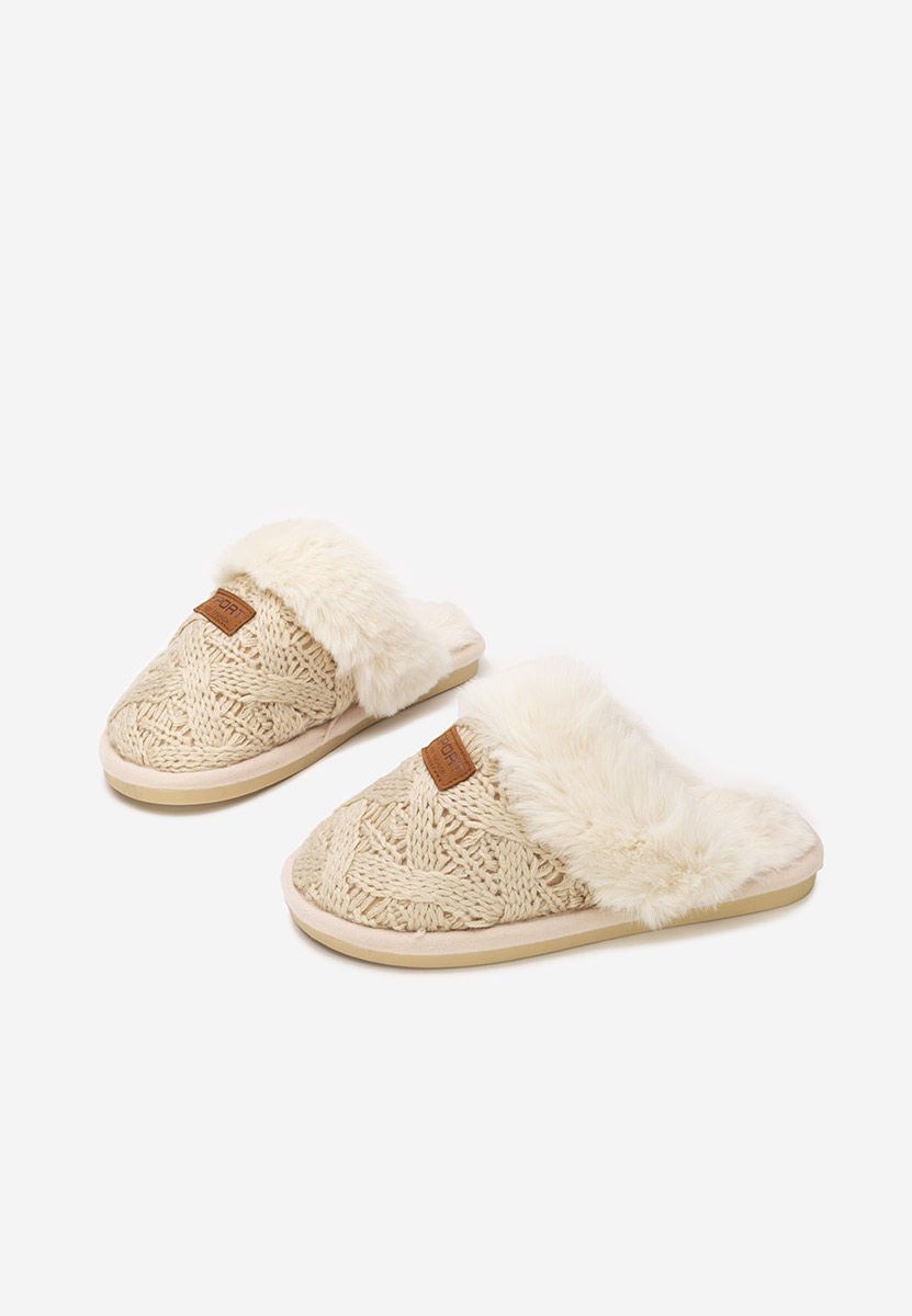 Pantoufles femme beige Ginesa