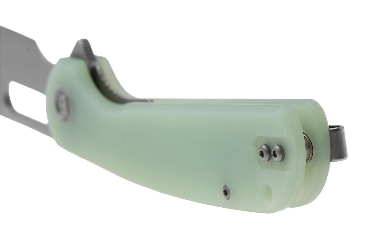 Eutektik Trinity TRI-JSW-L Stonewashed 14C28N, Jade G10, linkshandig zakmes