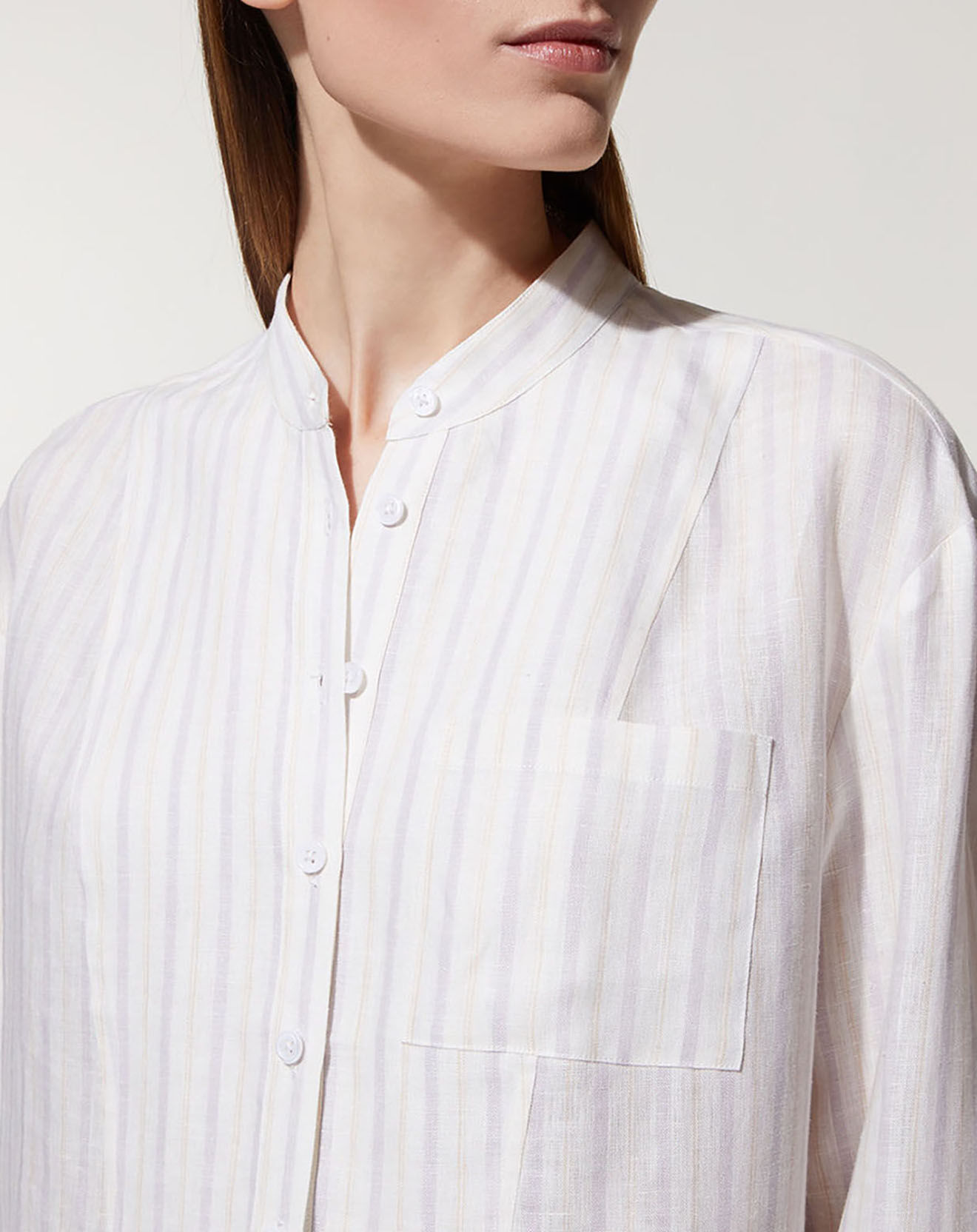 Jodhpur Chemise longue 100% Lin Midor blanche