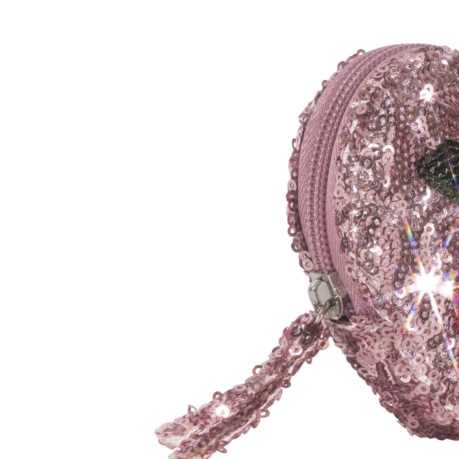 Portemonnaie Sequin Heart Mellow Rose