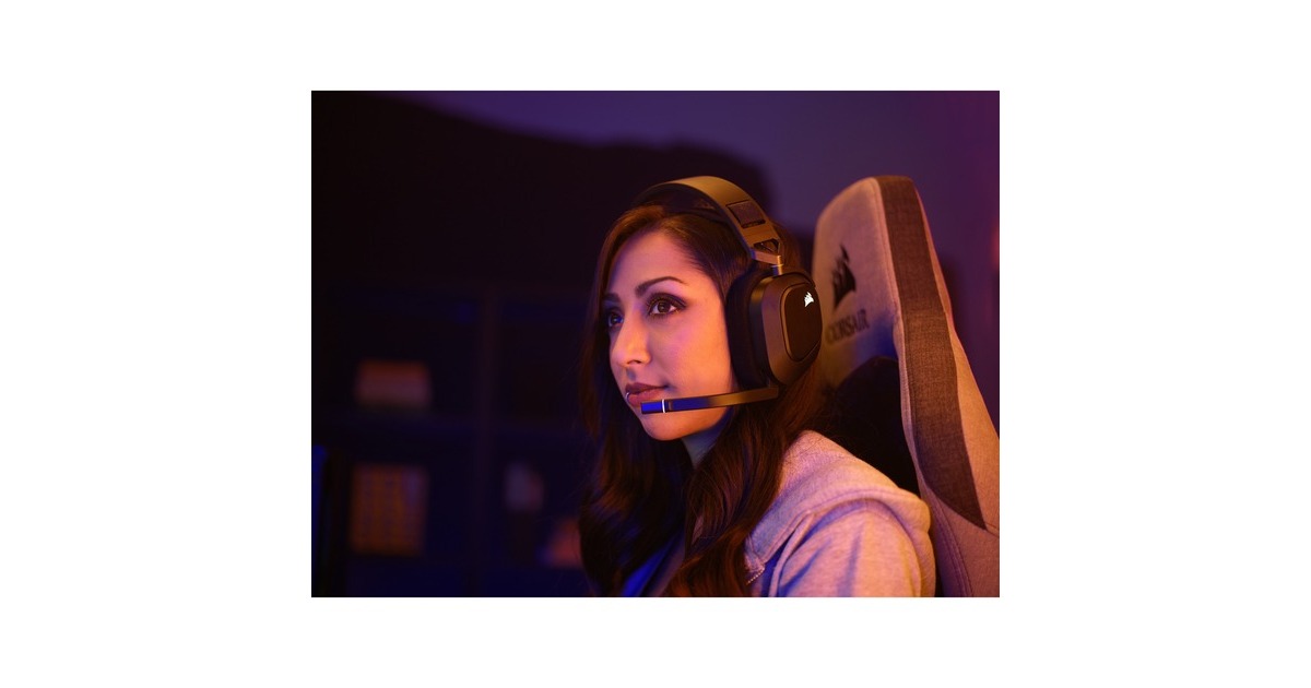 CorsairHS80 RGB WIRELESS over-ear gaming headset  (Zwart, Pc, PlayStation 4, PlayStation 5)