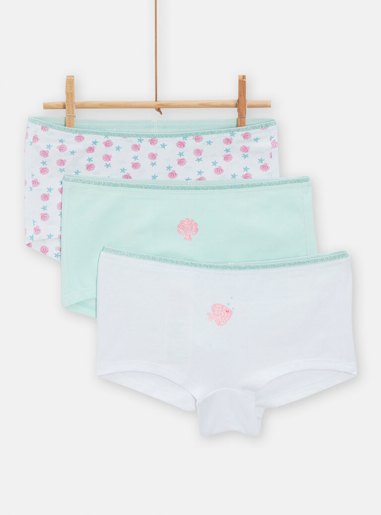 Lot de 3 shorty imprimés pour fille