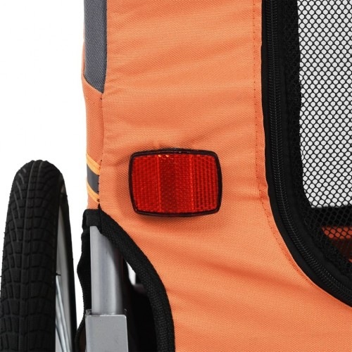 Reboque marrom para bicicletas de animais de estimação