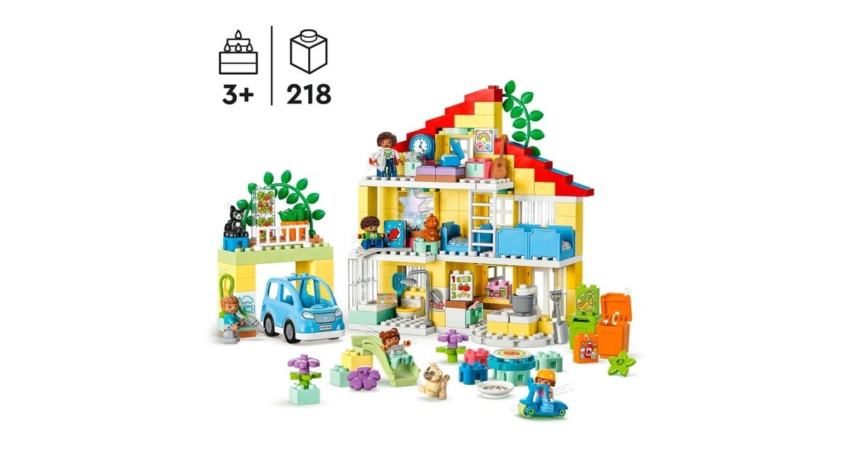 LEGODUPLO - 3-in-1-Familiehuis Constructiespeelgoed  (10994)