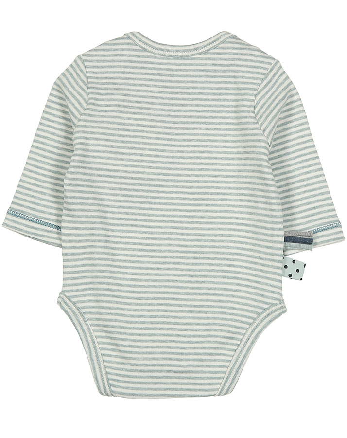 Langarm-Body EDIS gestreift in mint melange