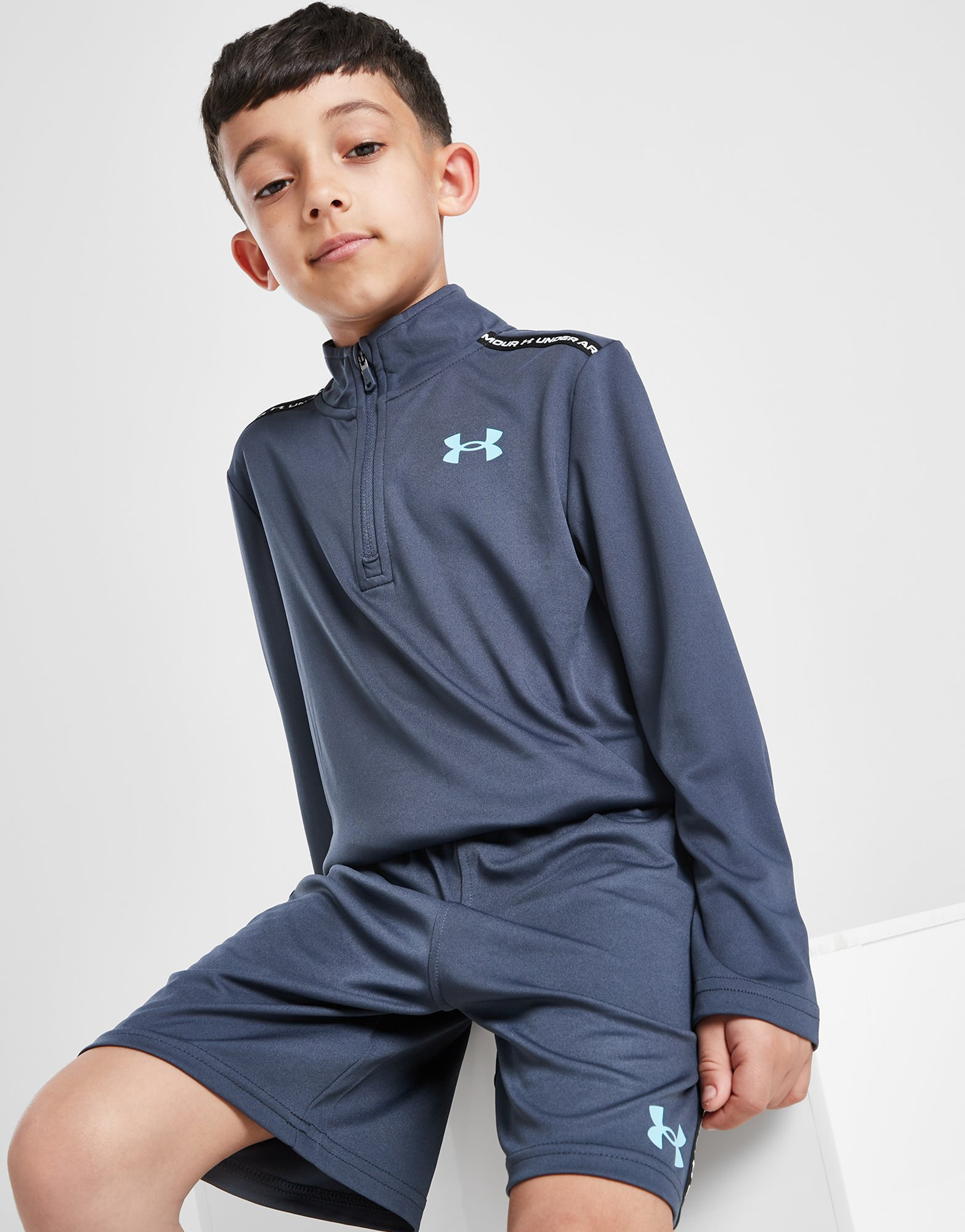 Under Armour Ensemble Haut Zippé/Short Tape Enfant