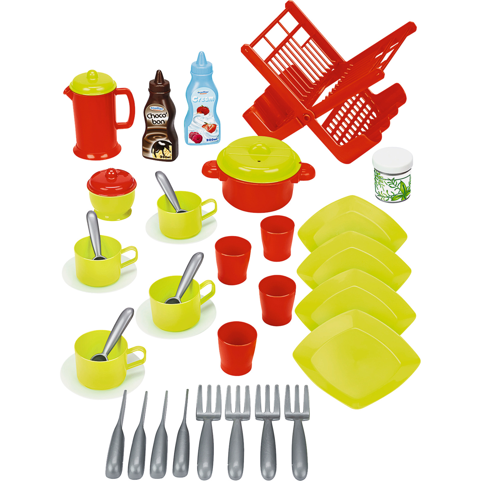 Ecoiffier Spiel-Set Geschirr 39-tlg
