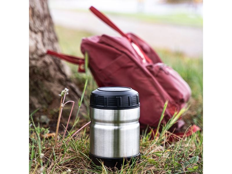 Alfi Thermo-Foodbehälter 0.75 l, Schwarz Outdoor-Behälter aus Edelstahl