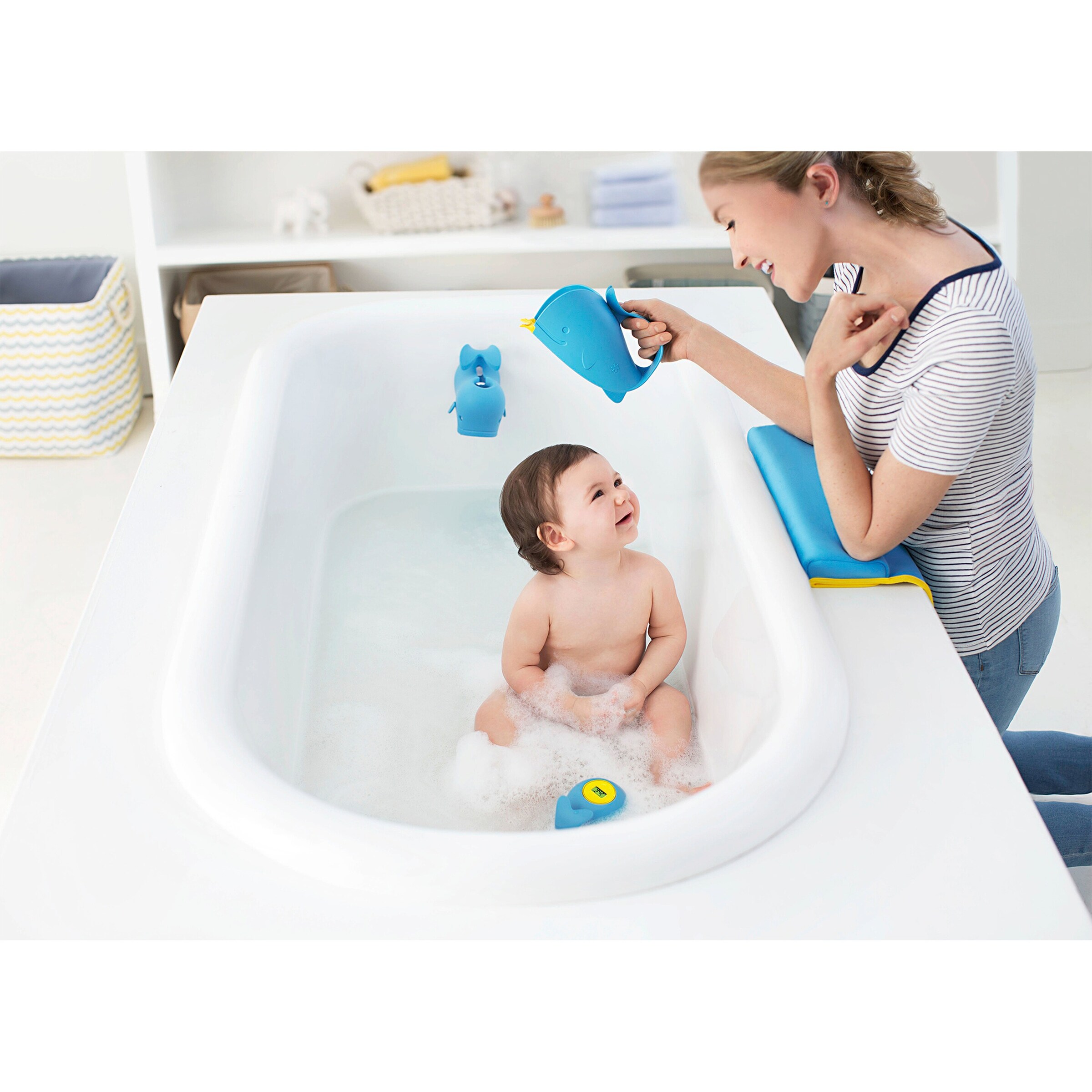 Skip Hop Haarwaschbecher Moby Wal blau