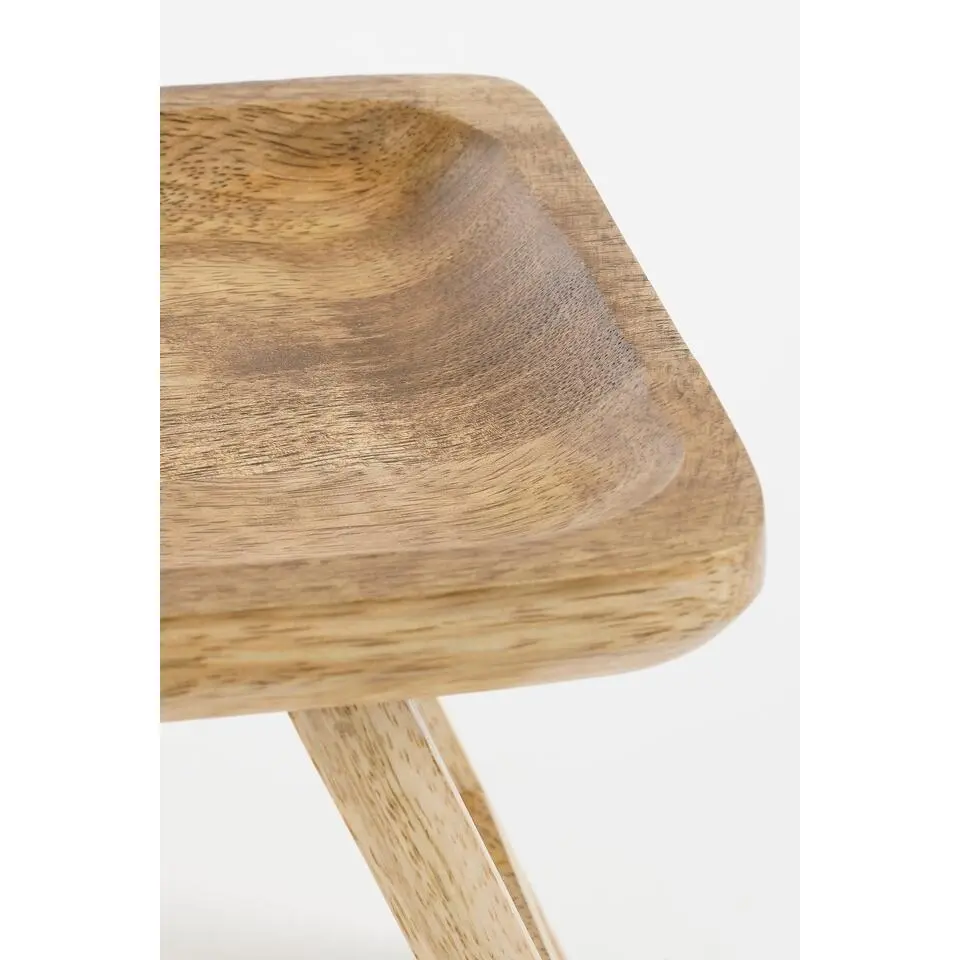 Mica Decorations Duko Dienblad - L50 x B15 x H17 cm - Hout - Bruin