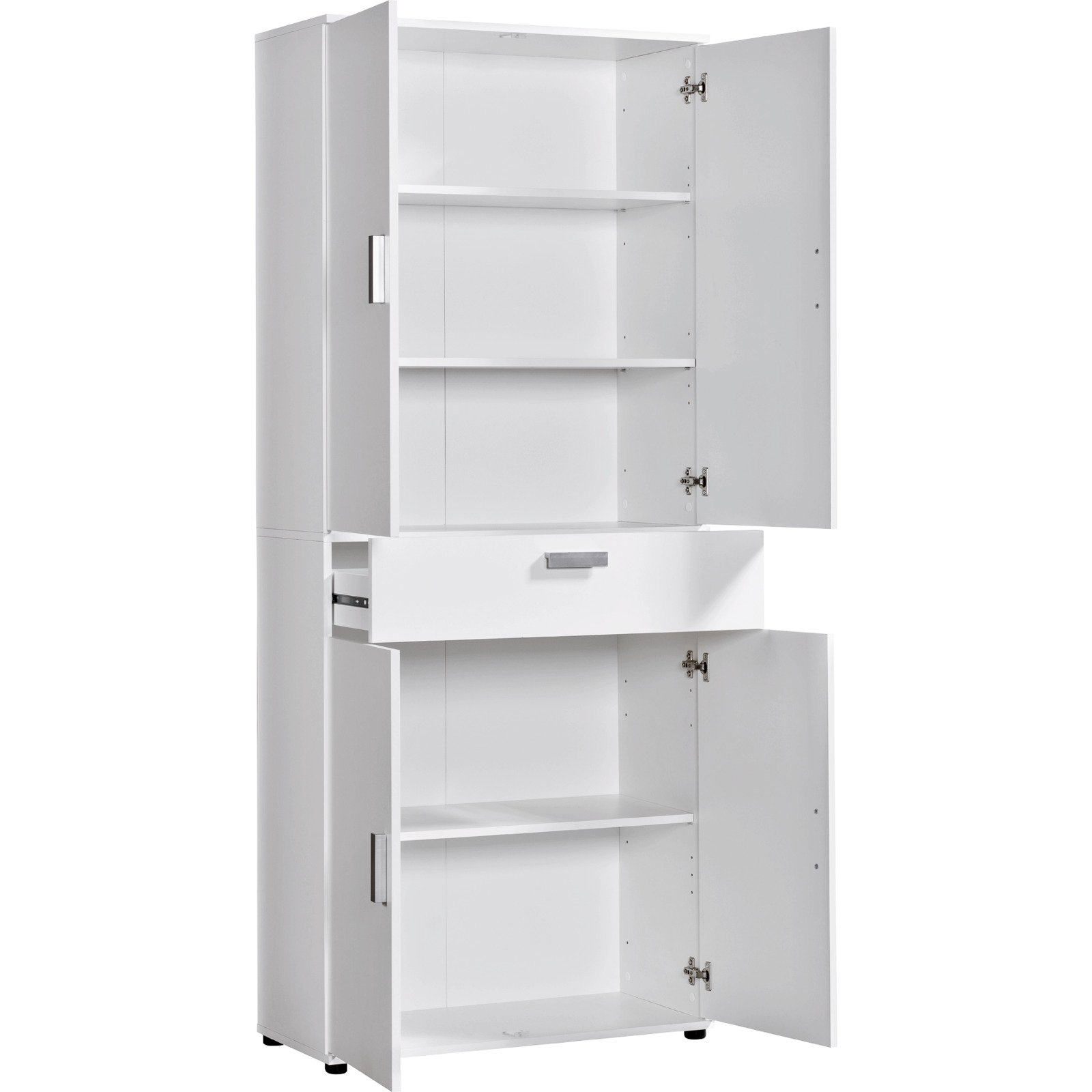 Mehrzweckschrank Kreta 5 Dekor weiss 75 x 184 x 35 cm