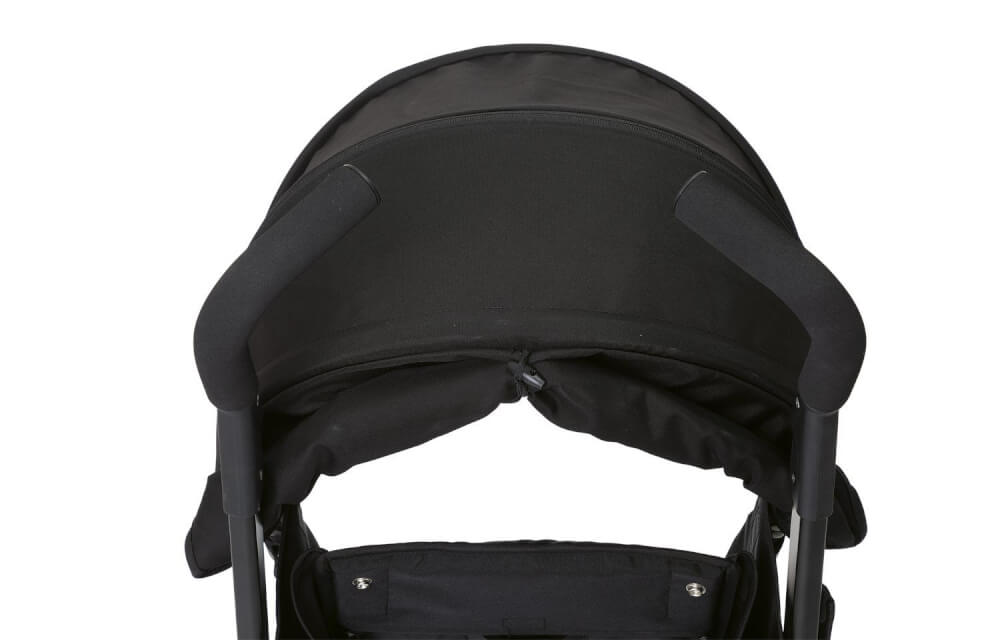 Sportwagen Lite Way4 mit Faltbarem Frontbügel 22Kg Traglast, mit Neuem Großen Verdeck und Textilen Design, inkl. Regensc