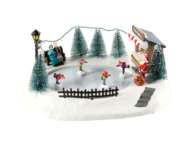 Kerstdorp figuur met LED