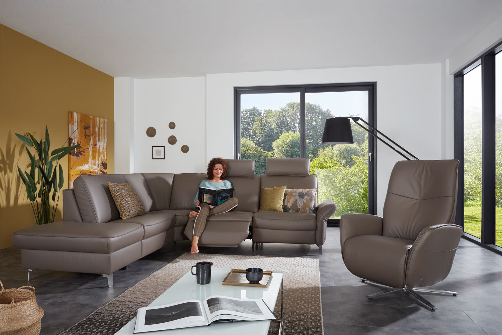 himolla Ecksofa MOSBACH 249 x 278 cm canyon