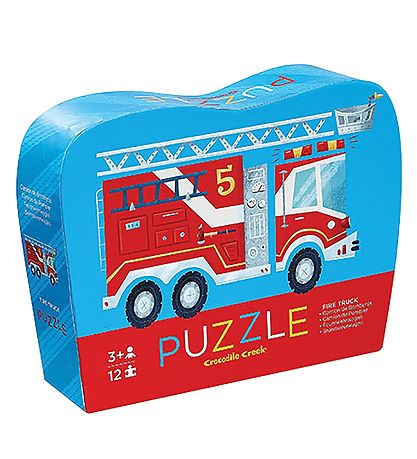 Crocodile Creek Puslespil - 12 Brikker  - Fire Truck