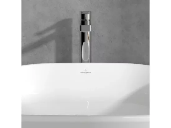 Mitigeur lavabo surélevé VILLEROY ET BOCH Architectura avec vidage Push Open chrome