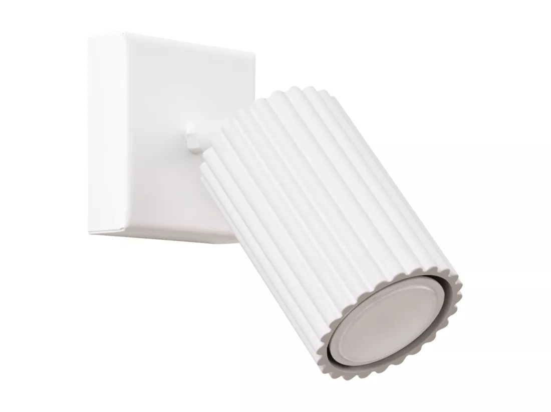 Applique Karbon minimaliste en aluminium - 1 sources lumineuses - L.8 x H.8 cm - blanc