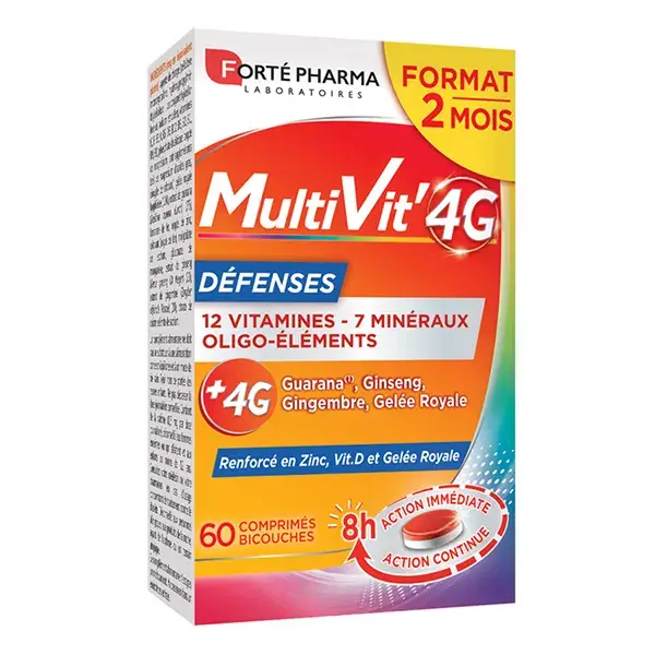 Forté Pharma Multivit' 4G Defenses 60 comprimidos