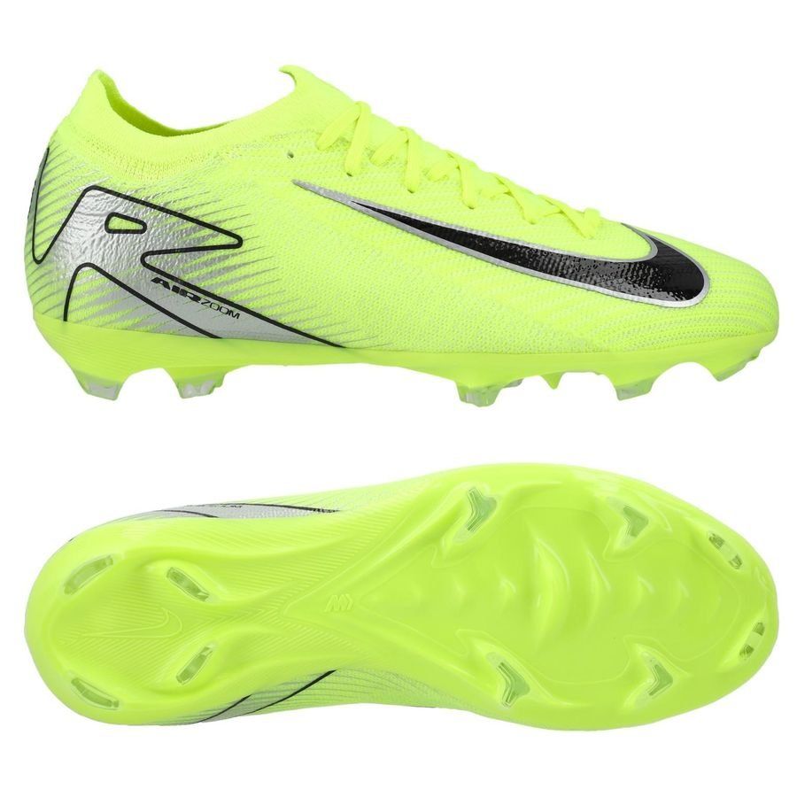 Nike Air Zoom Mercurial Vapor 16 Pro FG Mad Voltage - Jaune Fluo/Noir Enfant