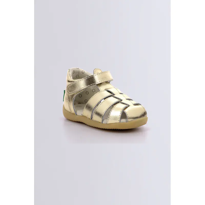 Bigflo-c Beige champagne SANDALES Cuir Fille
