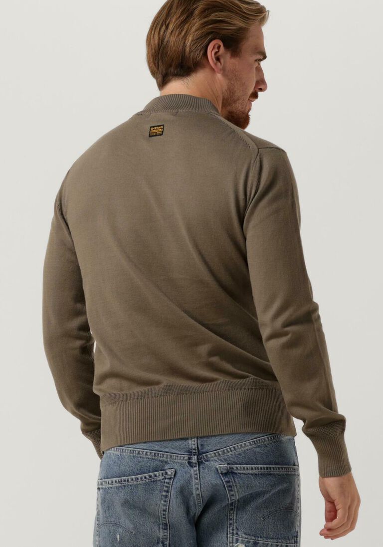 G-STAR RAW bruine g-star raw trui premium core mock knit