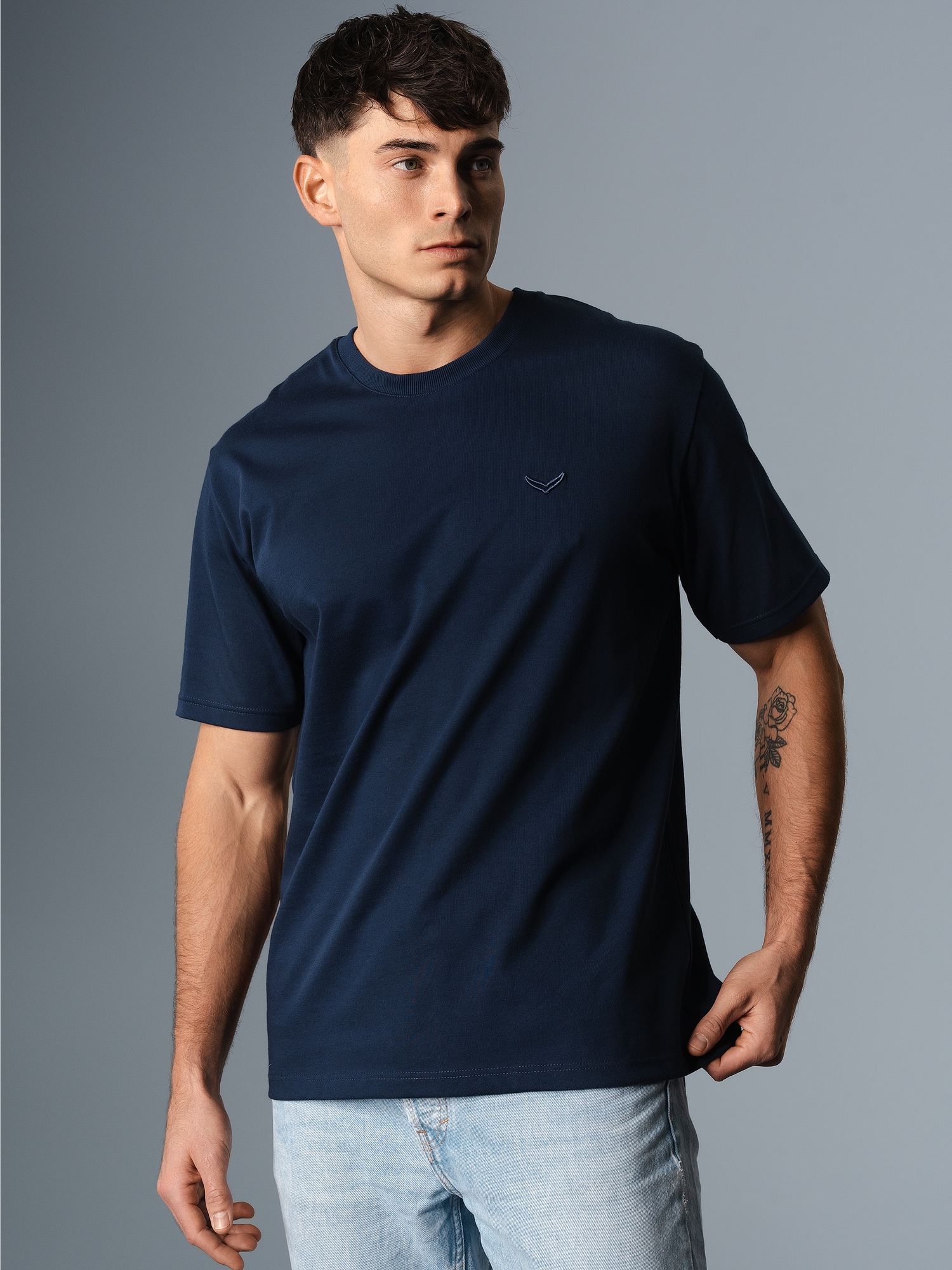 Heavy Oversized T-Shirt Night-blue
