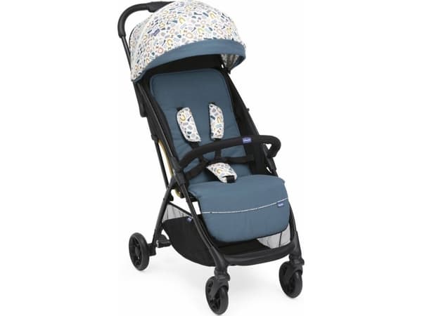 Chicco 8087068780000, kalesje, lett barnevogn, alle kjønn, solid hjul, sammenleggbar, svart, grønn, hvit