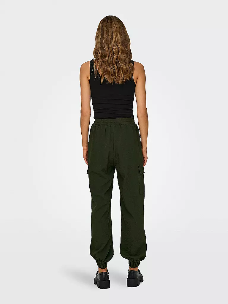 ONLY Cargohose ONLKATINKA  dunkelgrün