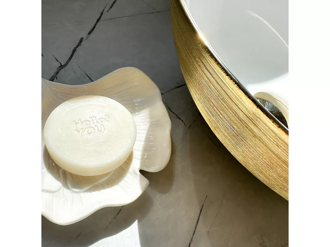 Vasque À Poser Rea Stella Brush Gold White
