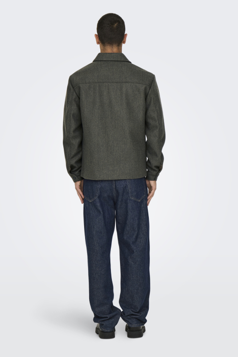 Only & Sons taupe heren jas