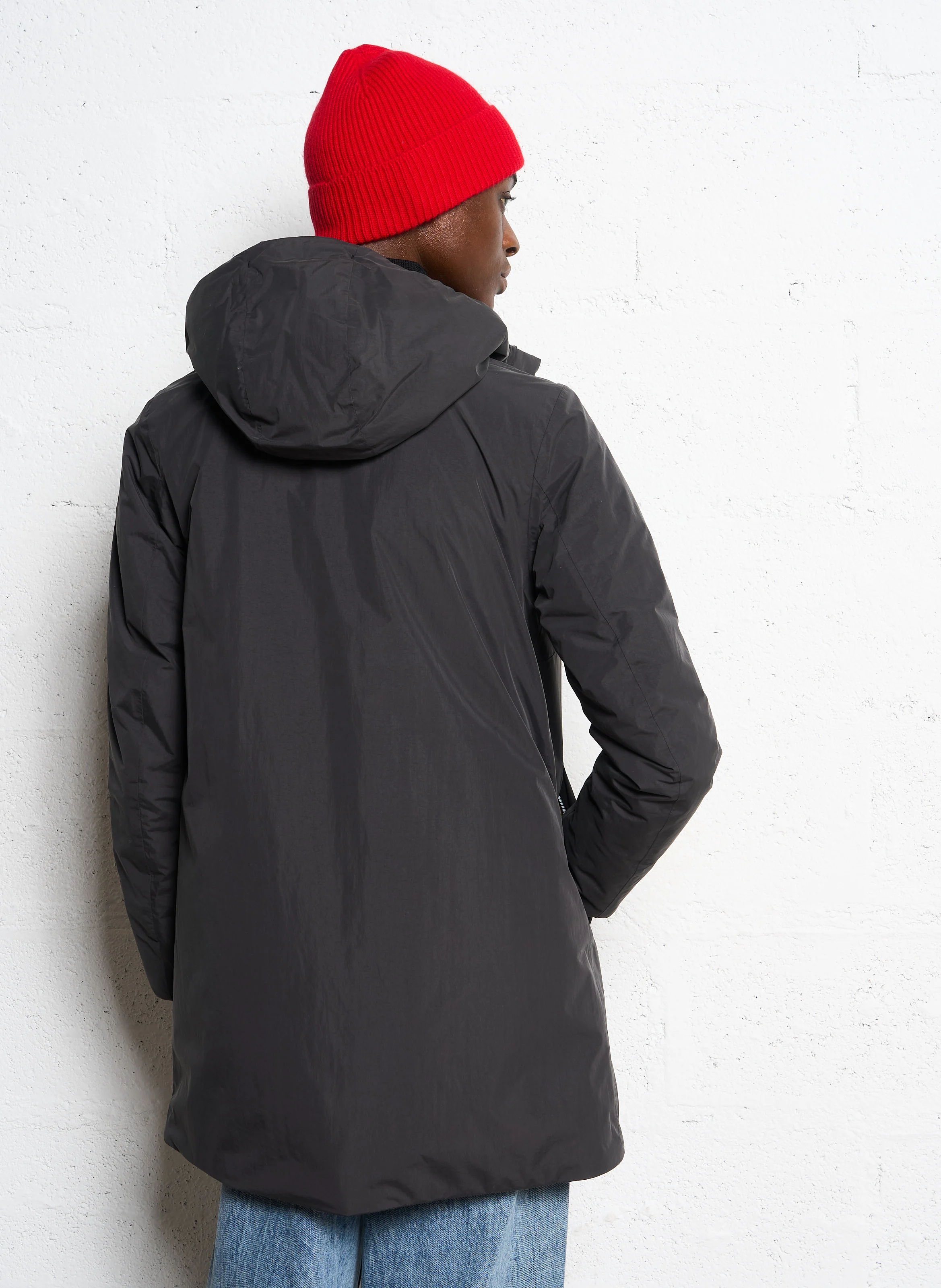 SOPHIE SOFT TOUCH MARMOTT - Parka longue à capuche | Noir