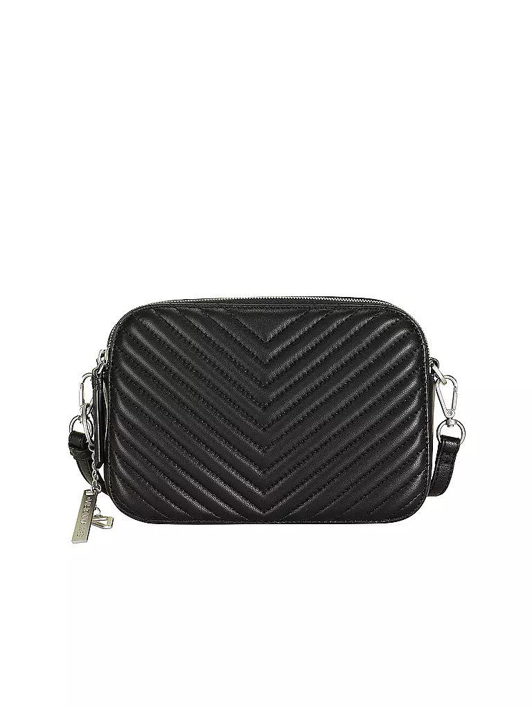 LES VISIONNAIRES Ledertasche - Mini Bag LOLA QUILTING schwarz