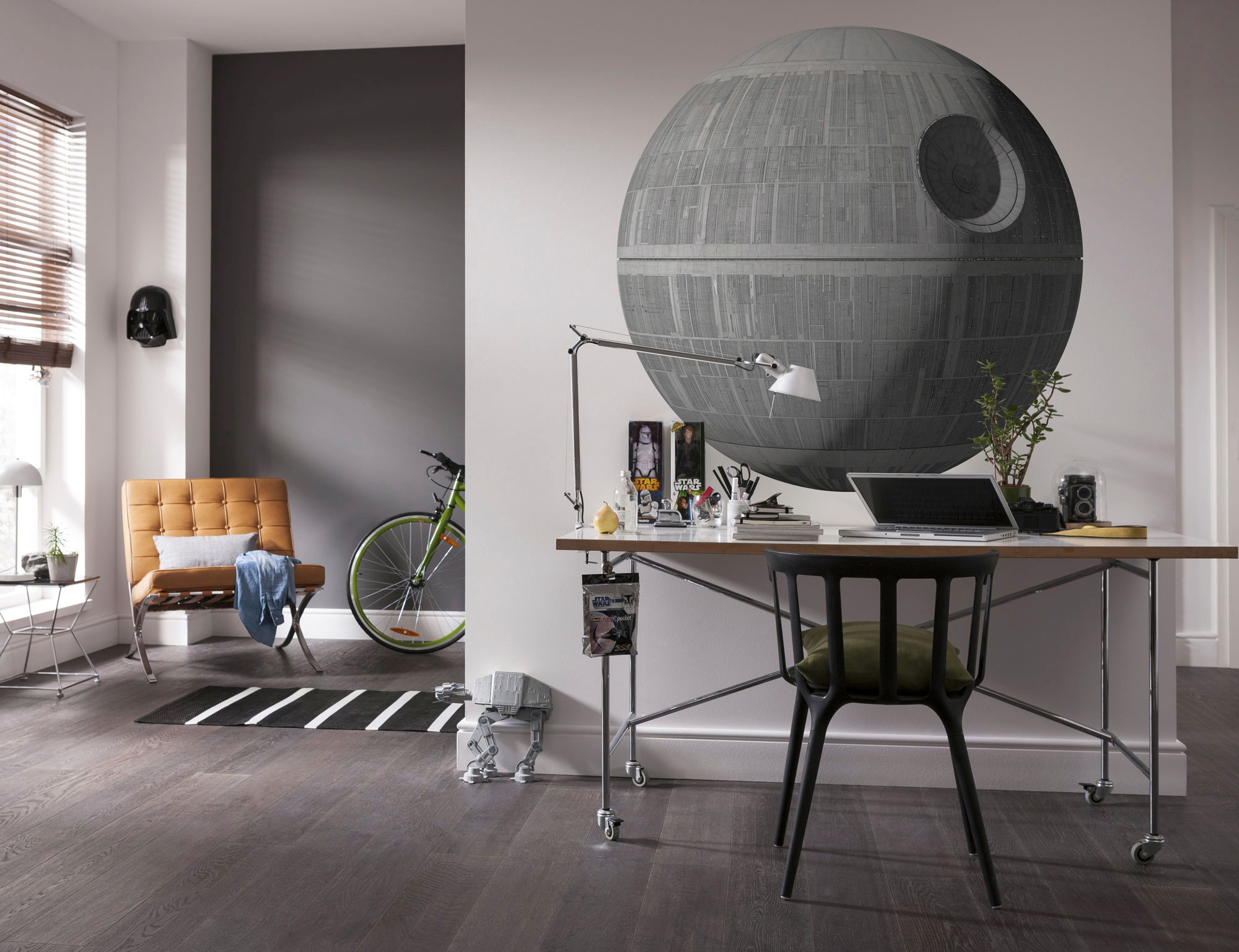 Komar Vliestapete »Selbstklebende Vlies   - Star Wars XXL Death Star - Grösse 127 x 127 cm« bedruckt glatt Kinderzimmer
