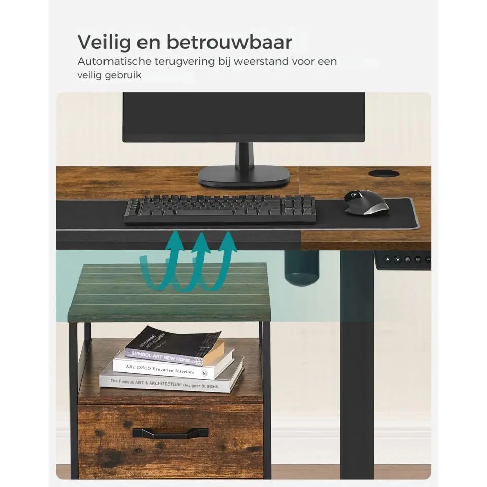 Parya Home Elektrisch Verstelbaar Bureau - Hoogte Verstelbaar