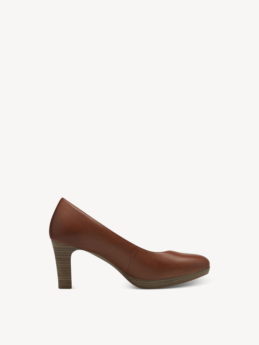 Leren Pumps - bruin