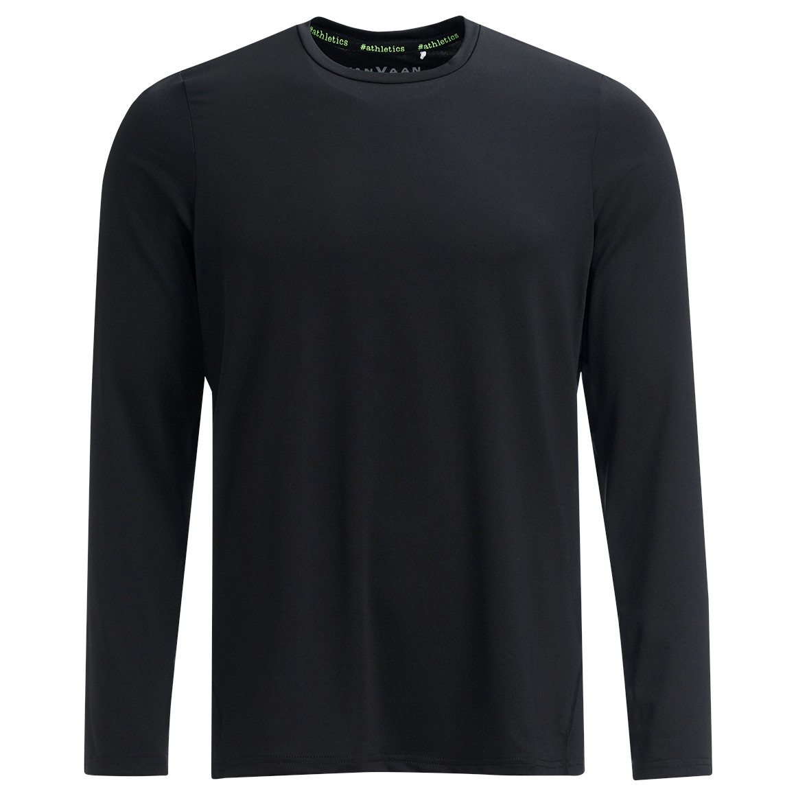 VanVaan Herren Sport-Langarmshirt im Basic-Look schwarz
