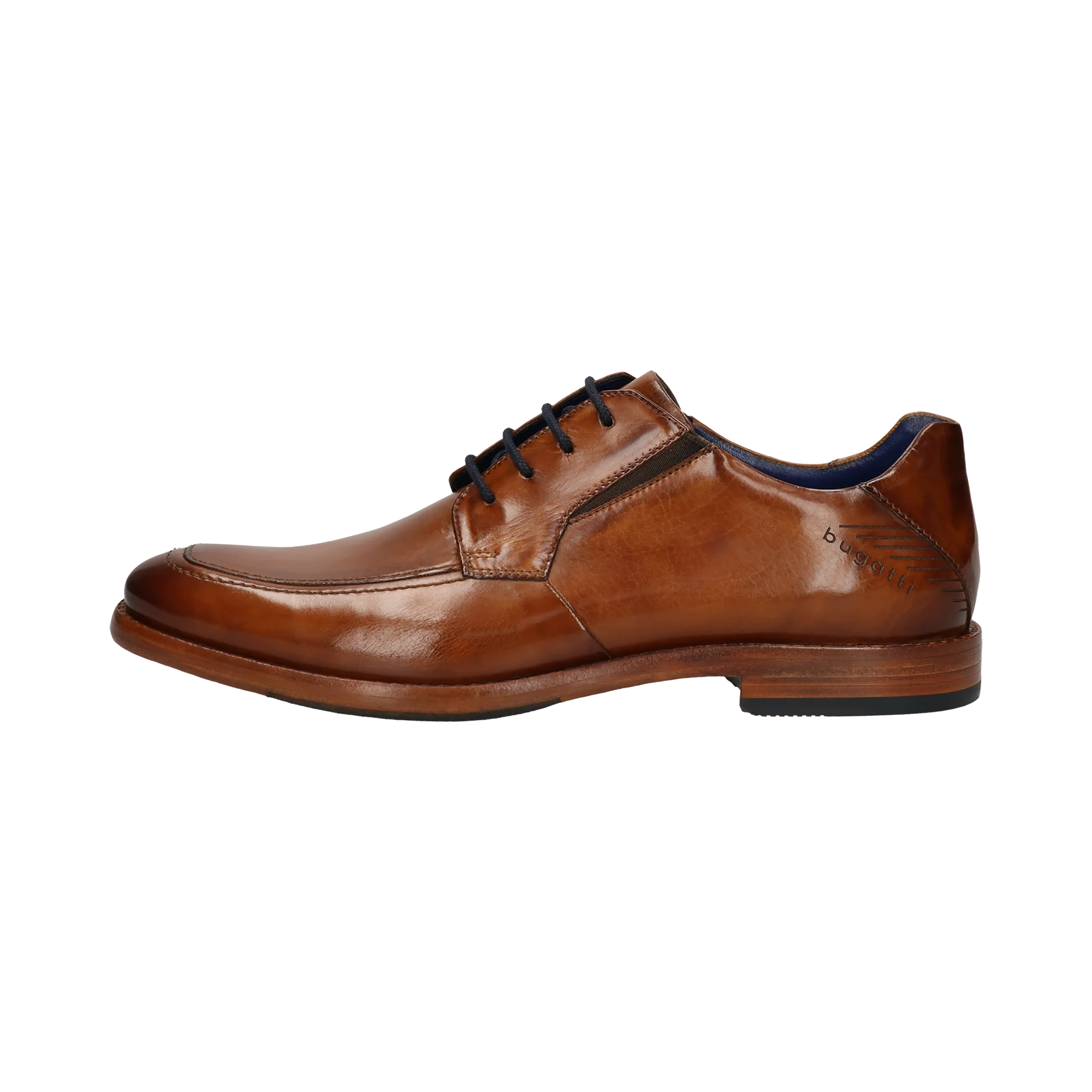 Leder Business Schnürer cognac