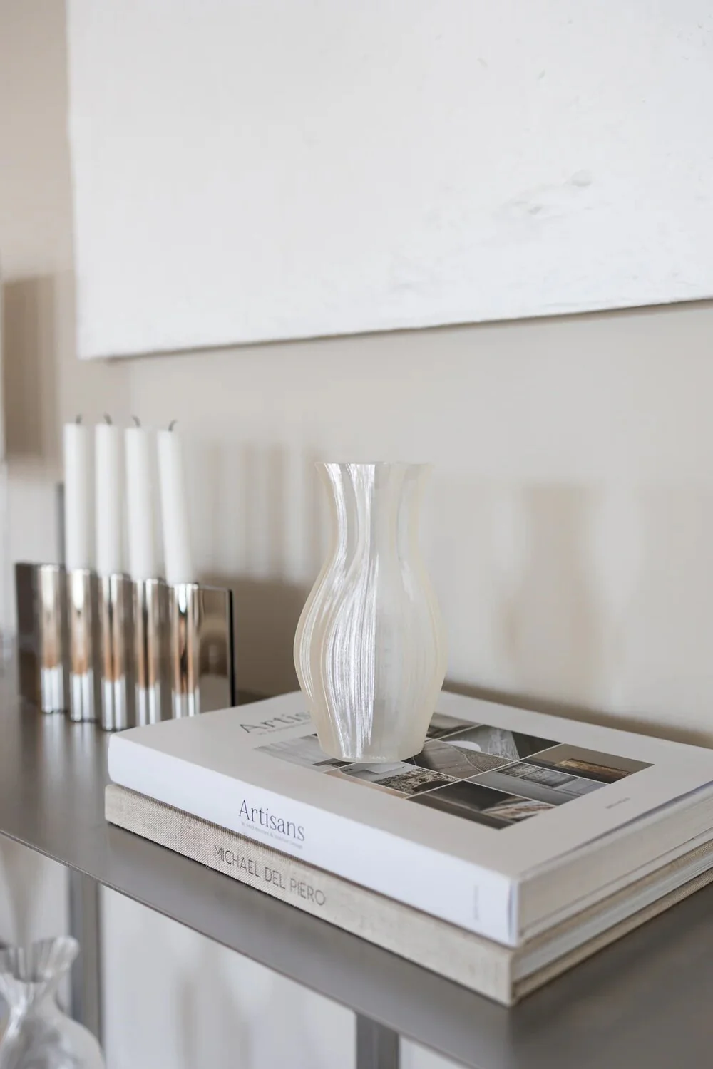 BLOOM OBJECTS  Bloom vase, Ivory - H19 cm.