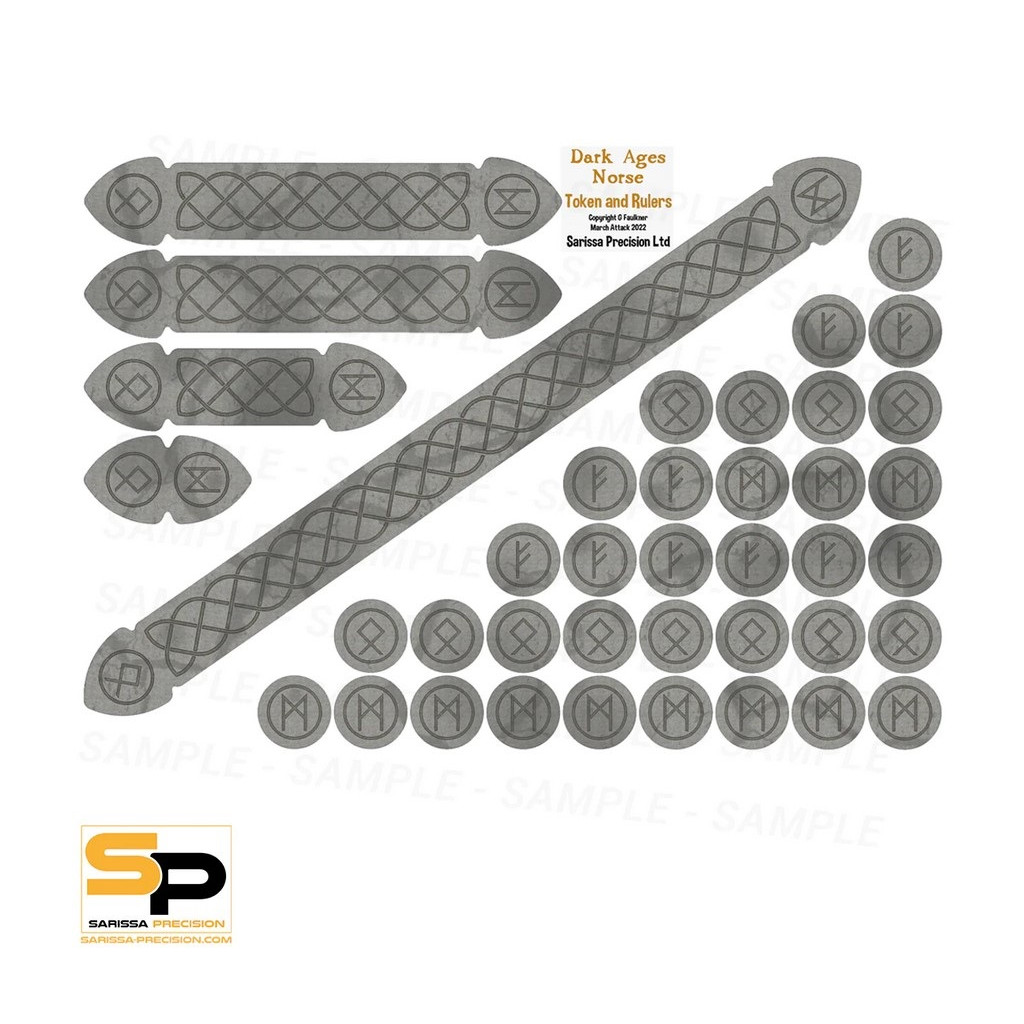 Saga - Dark Ages Norse Token & Ruler Set