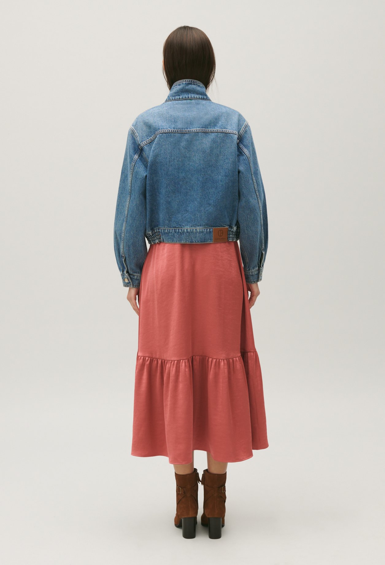 Veste denim bleu delave