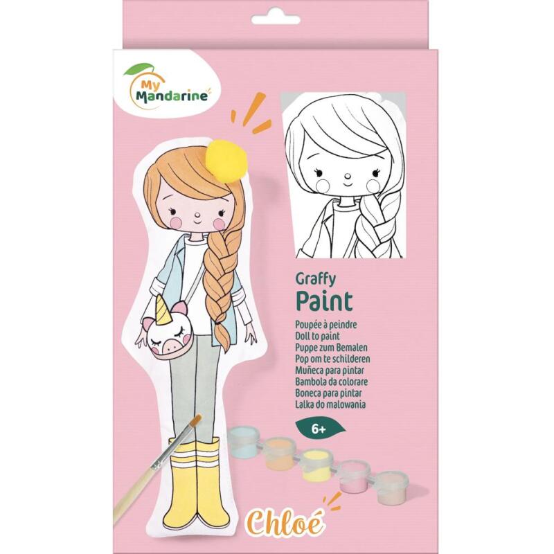 Poupée à peindre, Chloé - Rose