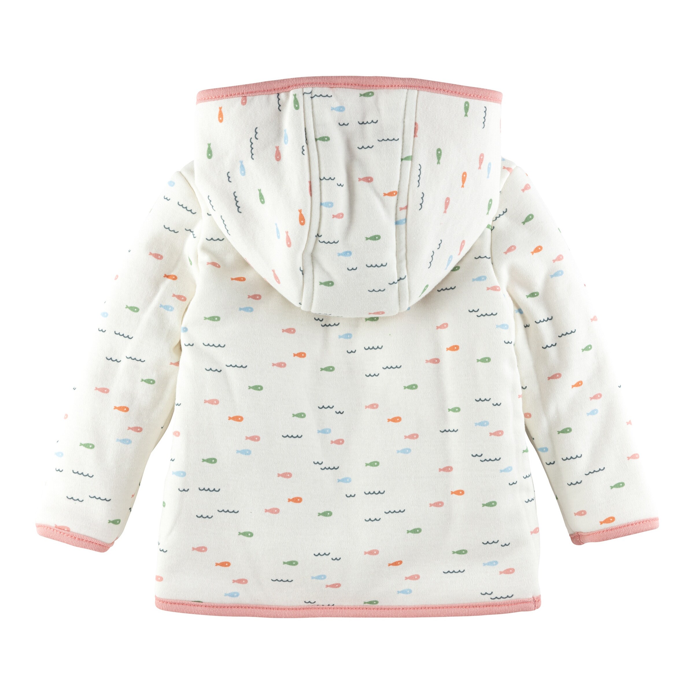 Bornino - Summer Beach Wendejacke Schildkröte Fische rosa/natur/bunt