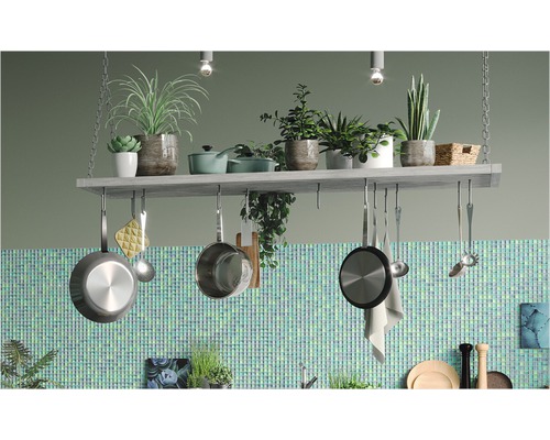 Kristalglasmozaïek CM 4250 30,2x32,7 cm groen/blauw