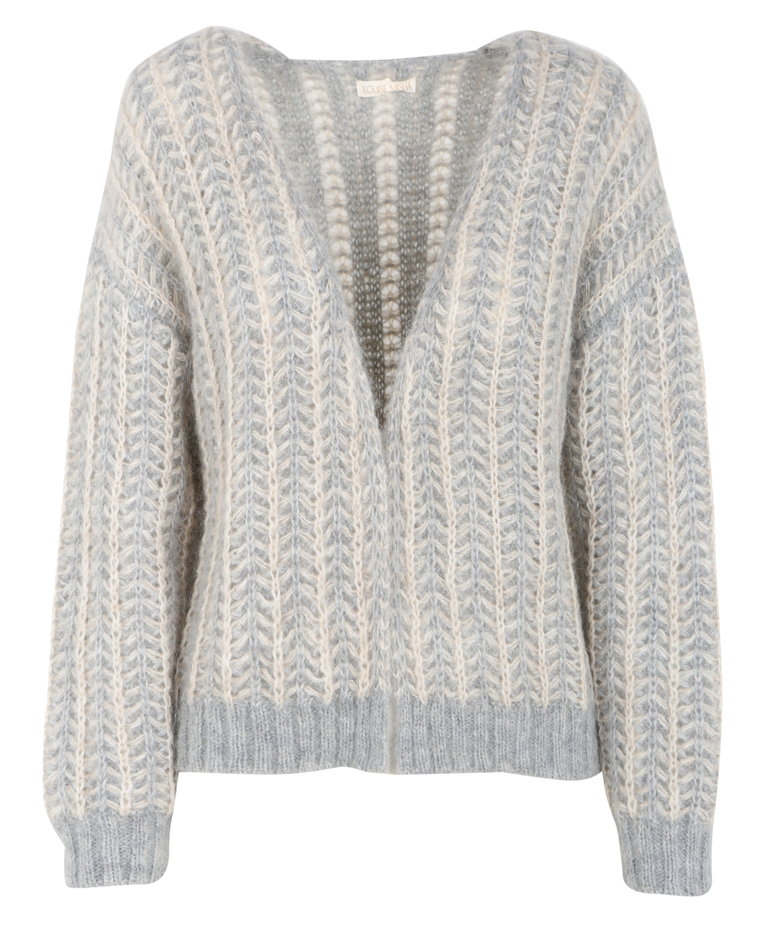 LORNELLA - Cardigan en laine mélangée | Gris