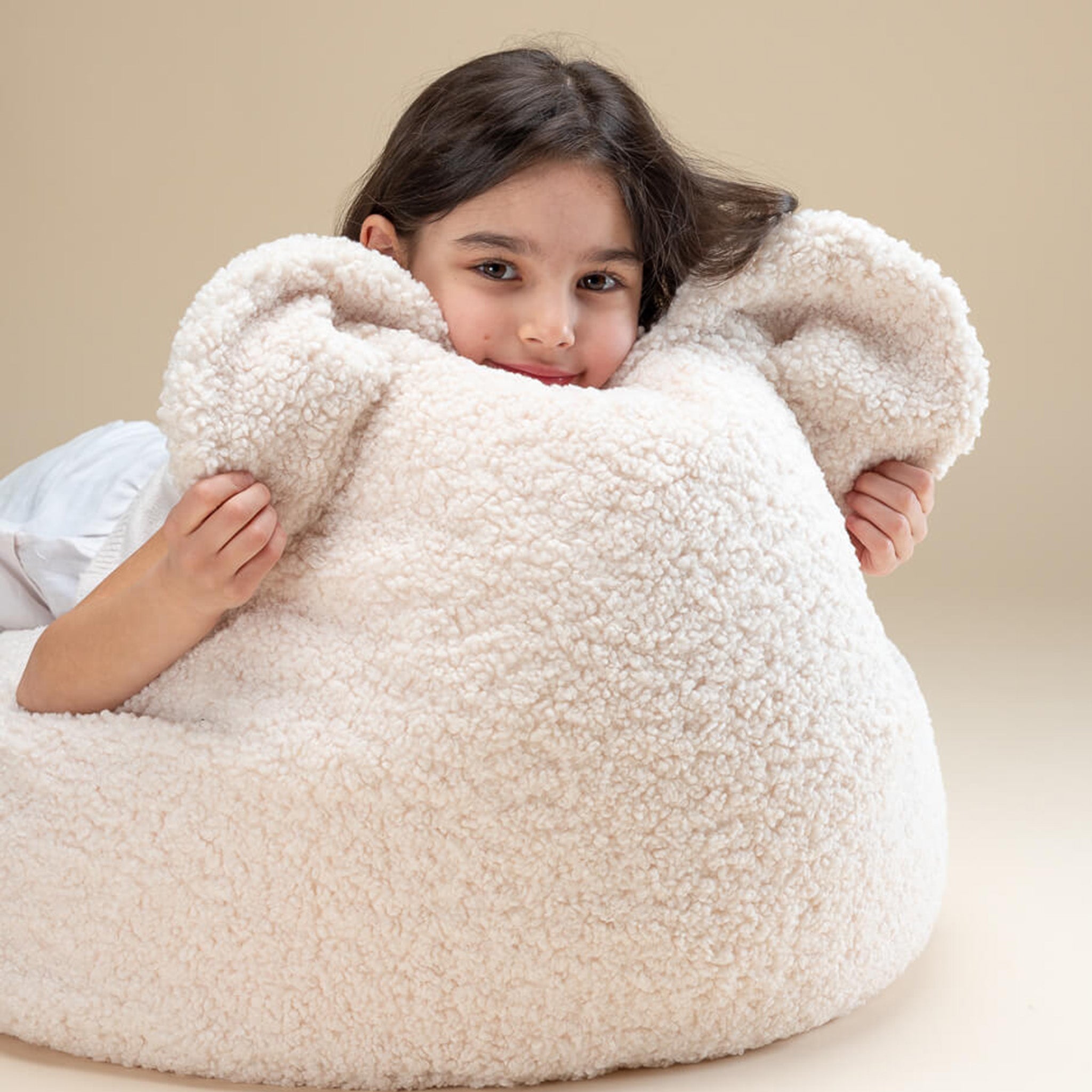Wigiwama Bear Beanbag Cream White