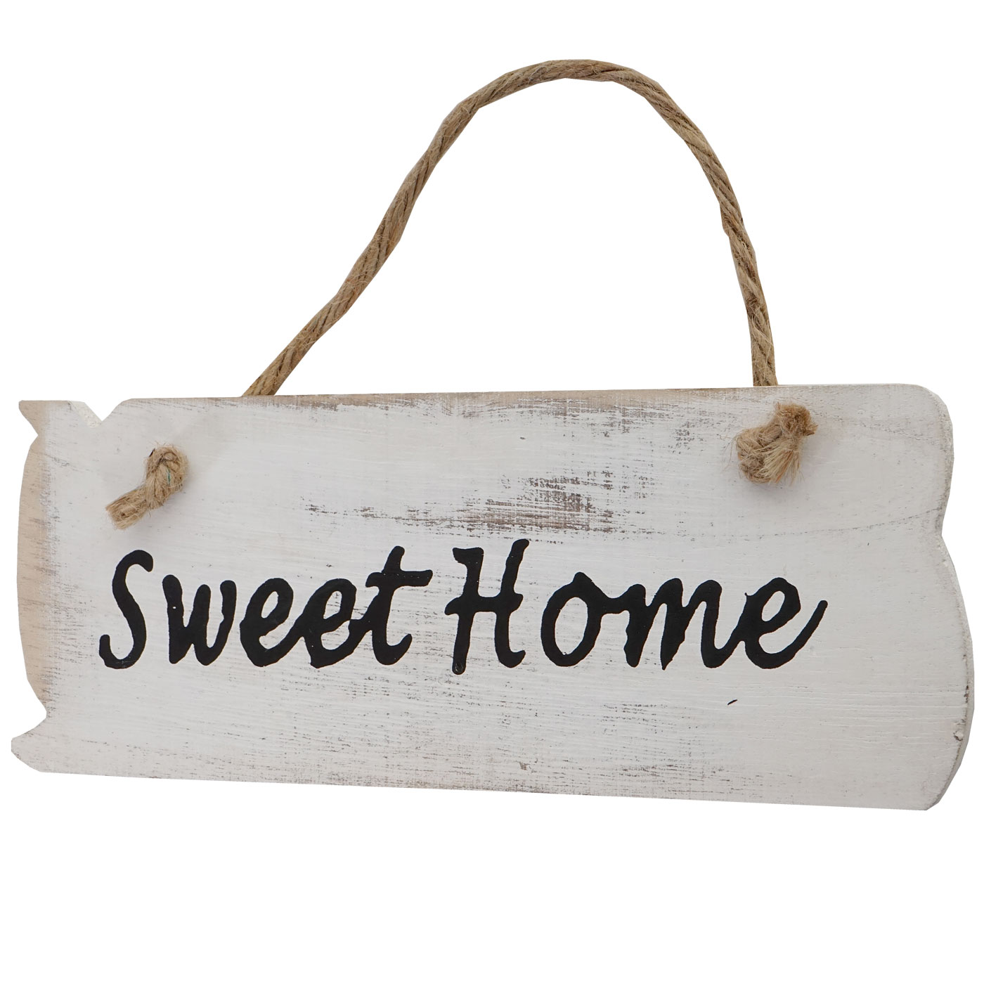 Wandschild My Own Place, Dekoschild Holzschild, Shabby-Look 10x25x1cm ~ weiß